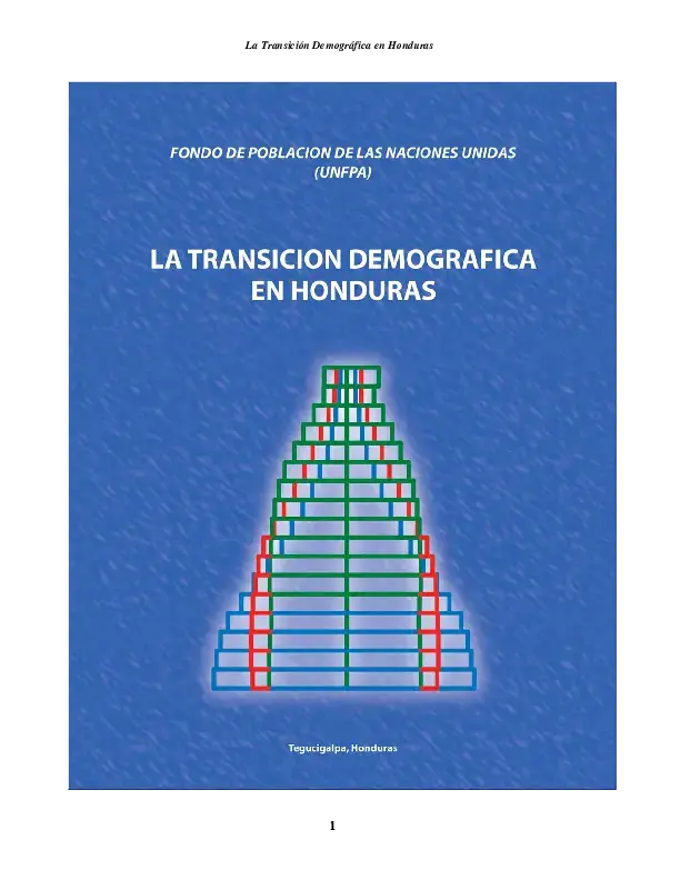 La Transición Demográfica en Honduras